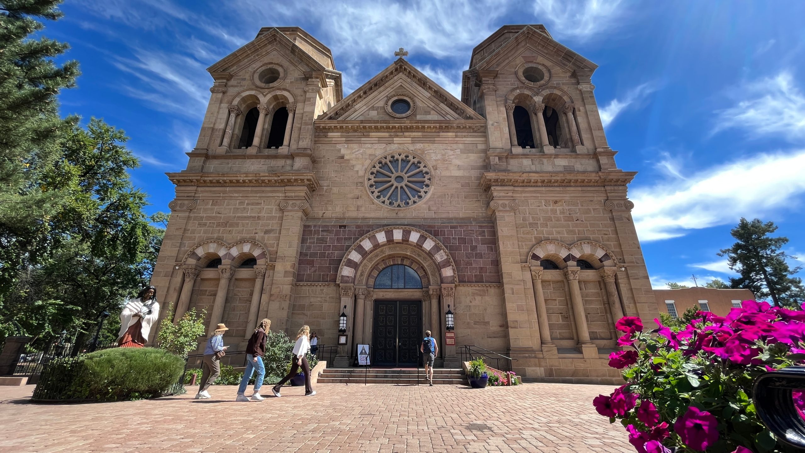 A cathedral in Santa Fe, New Mexico